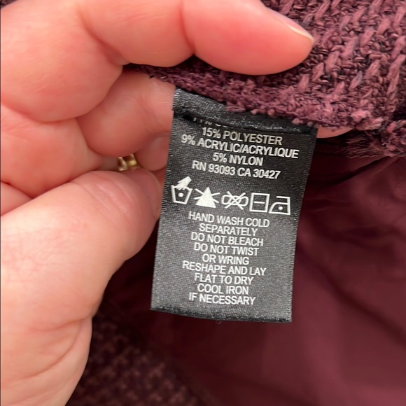 NIC+ZOE Burgundy Textured Blazer - Picture 3 of 5